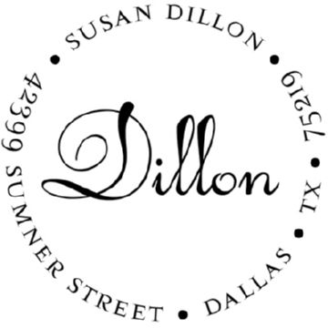 PSA Essentials Gillian Address Stamp