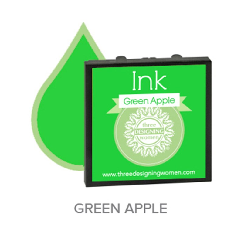 Green Apple ink for Three Designing Women Stampers