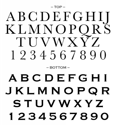Custom Stamp Alphabet for CS3216_M by Three Designing Women