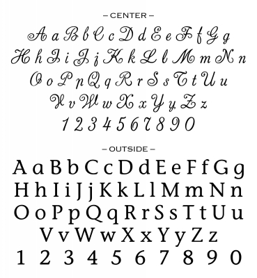 Custom Stamp Alphabet for CS3234 by Three Designing Women