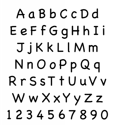 Custom Stamp Alphabet for CS8001_KKG by Three Designing Women