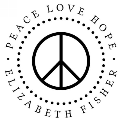 Personalized Peace Stamper by Three Designing Women CS3613