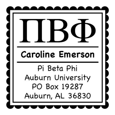 Pi Beta Phi Three Designing Women college sorority Self-Inking Stamp