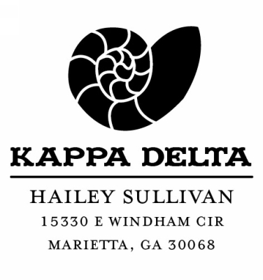 Kappa Delta College Sorority Stamp by Three Designing Women
