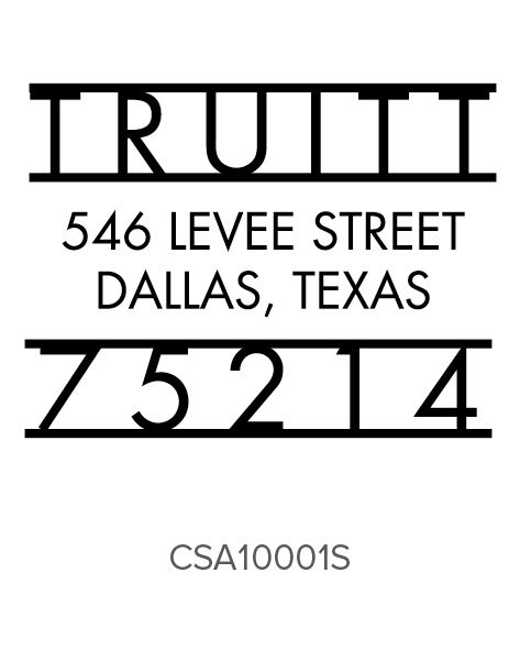 Custom Self-Inking Address Stamper by Three Designing Women CSA10001S