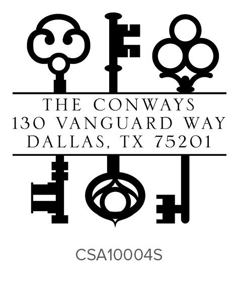 Custom Self-Inking Address Stamper by Three Designing Women CSA10004S