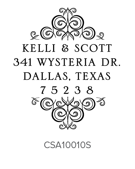 Custom Self-Inking Address Stamper by Three Designing Women CSA10010S