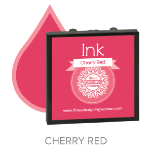 Cherry Red ink for Three Designing Women Stampers