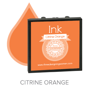 Citrine Orange ink for Three Designing Women Stampers