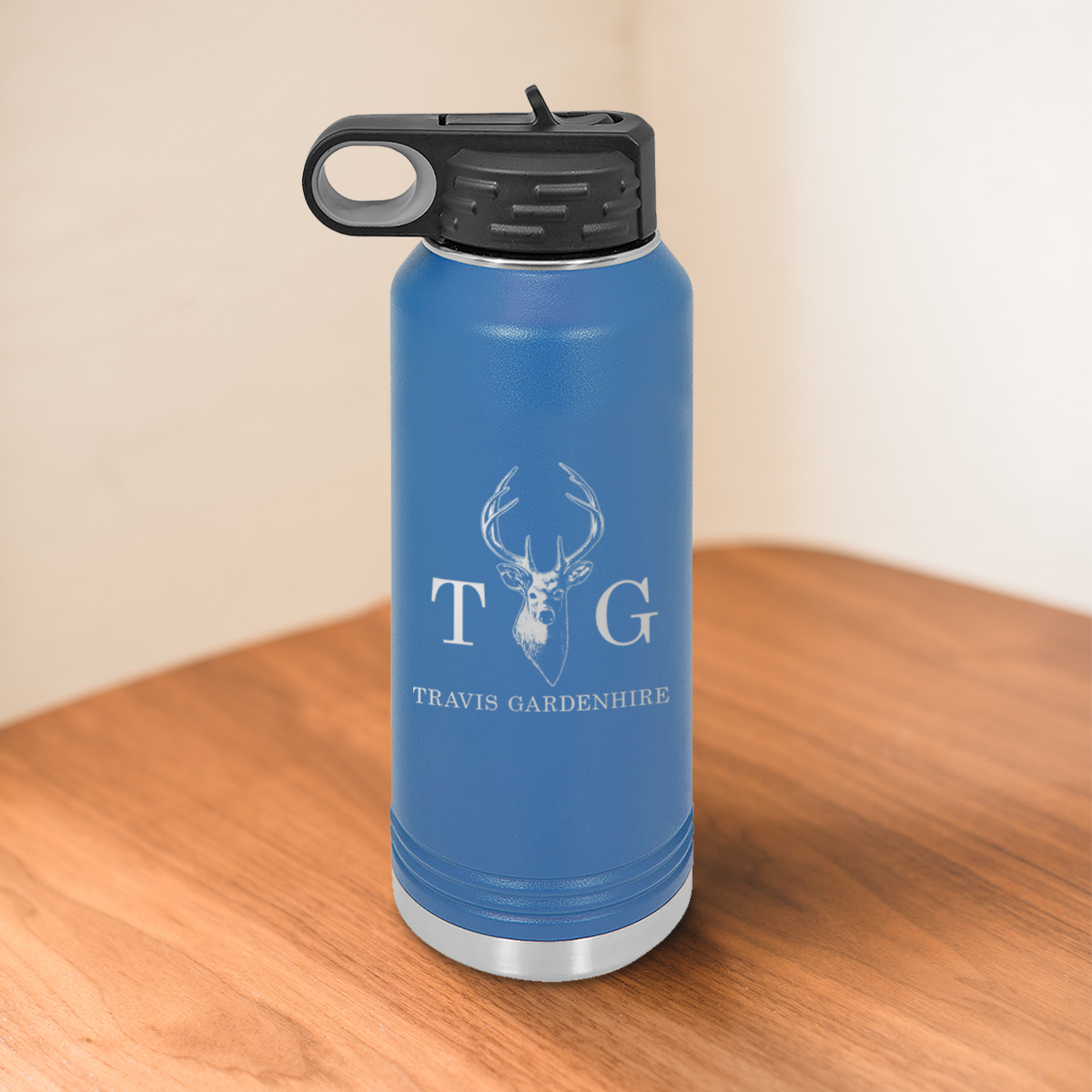 Custom Engraved Camp 32 oz. Water Bottle by Three Designing Women