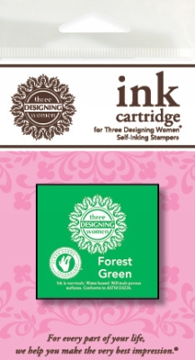 Forest Green Ink Refill for Three Designing Women Stampers 1