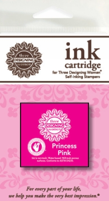 Princess Pink Ink Refill for Three Designing Women Stampers 1