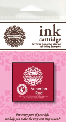 Venetian Red Ink Refill for Three Designing Women Stampers 1