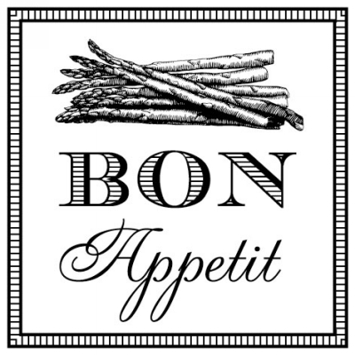 Bon Appetit Stamp Design Clip for Three Designing Women Stampers