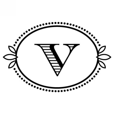 Monogram Cash V Stamp Design Clip for Three Designing Women Stampers
