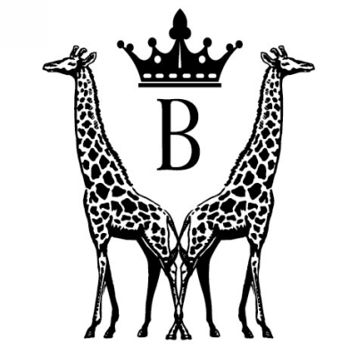 Monogram Giraffe B Stamp Design Clip for Three Designing Women Stampers