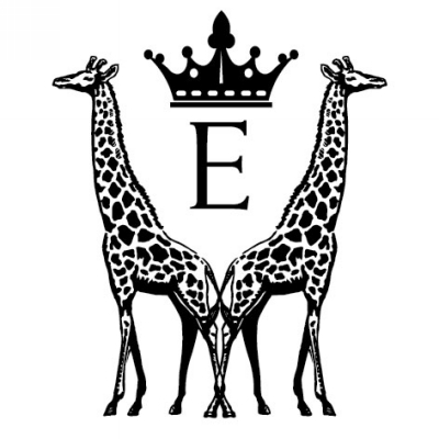 Monogram Giraffe E Stamp Design Clip for Three Designing Women Stampers