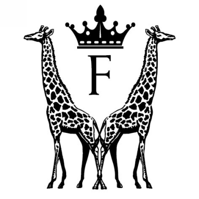 Monogram Giraffe F Stamp Design Clip for Three Designing Women Stampers