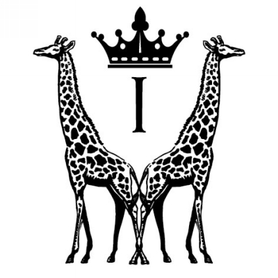 Monogram Giraffe I Stamp Design Clip for Three Designing Women Stampers