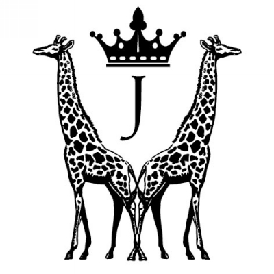 Monogram Giraffe J Stamp Design Clip for Three Designing Women Stampers