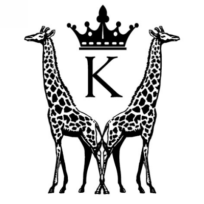 Monogram Giraffe K Stamp Design Clip for Three Designing Women Stampers