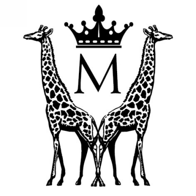 Monogram Giraffe M Stamp Design Clip for Three Designing Women Stampers