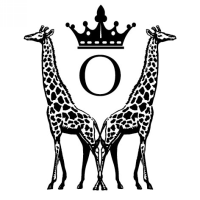 Monogram Giraffe O Stamp Design Clip for Three Designing Women Stampers