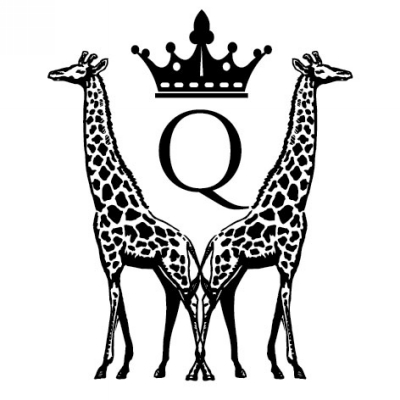 Monogram Giraffe Q Stamp Design Clip for Three Designing Women Stampers