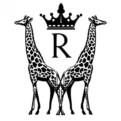 Monogram Giraffe R Stamp Design Clip for Three Designing Women Stampers