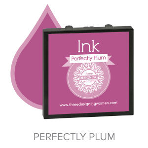 Perfectly Plum ink for Three Designing Women Stampers