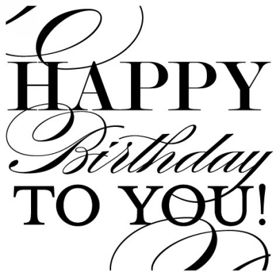 Salutations Happy Birthday Clip for Three Desigining Women Stamps