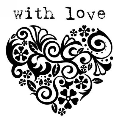 Salutations Heart With Love Clip for Three Desigining Women Stamps