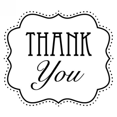 Salutations Scallop Thank You Clip for Three Desigining Women Stamps