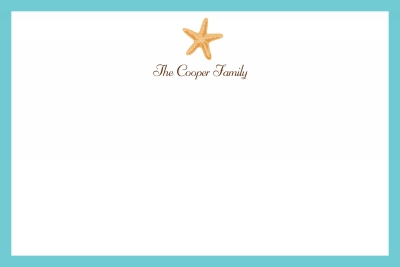 Starfish Stationery Personalized by Boatman Geller