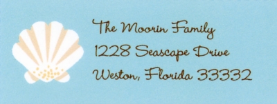 Seashell Address Label