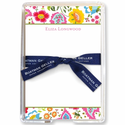 Bright Floral Stationery Personalized by Boatman Geller