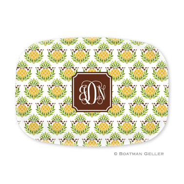 Pineapple Repeat Personalized Platter