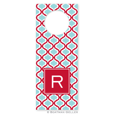 Kate Red & Teal Wine Tags - qty 8