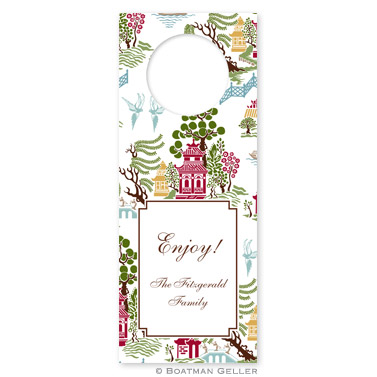 Chinoiserie Spring Wine Tags - qty 8