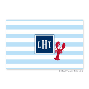 Stripe Lobster Personalized Placemat
