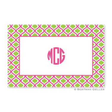 Kate Raspberry & Lime Personalized Placemat