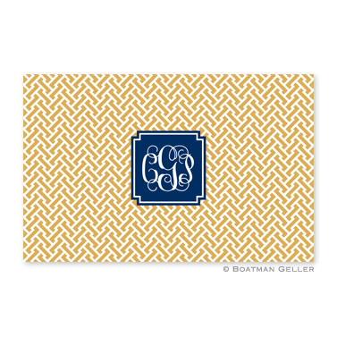 Stella Gold Personalized Placemat by Boatman Geller