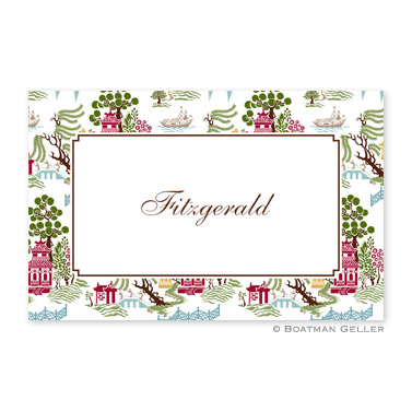 Chinoiserie Autumn Personalized Placemat