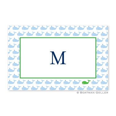 Whale Repeat Personalized Placemat