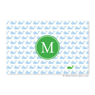 Whale Repeat Disposable Placemats by Boatman Geller