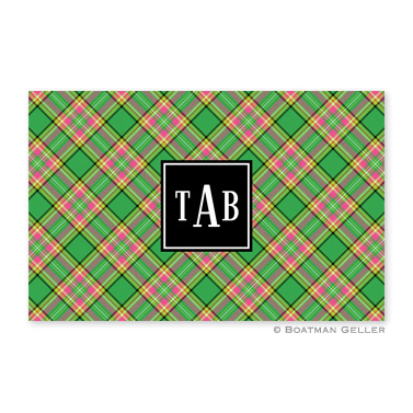 Preppy Plaid Disposable Holiday Placemat