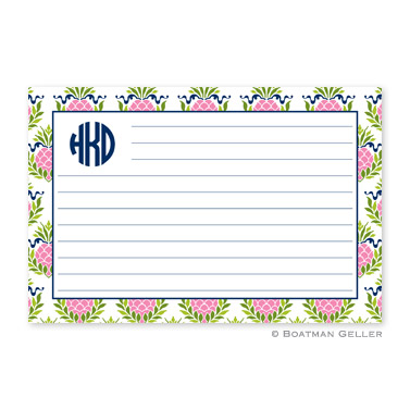 Pineapple Repeat Pink Personalized Recipe Cards