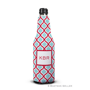 Kate Red & Teal Bottle Koozie