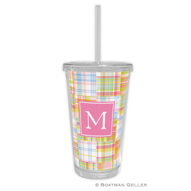 Madras Patch Pink Tumbler