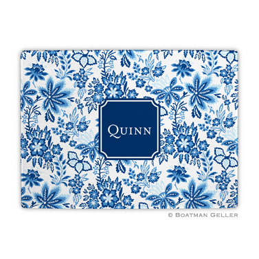 Classic Floral Blue Cutting Board